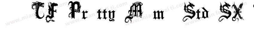 A-OTF Pretty Momo Std SX Bold字体转换